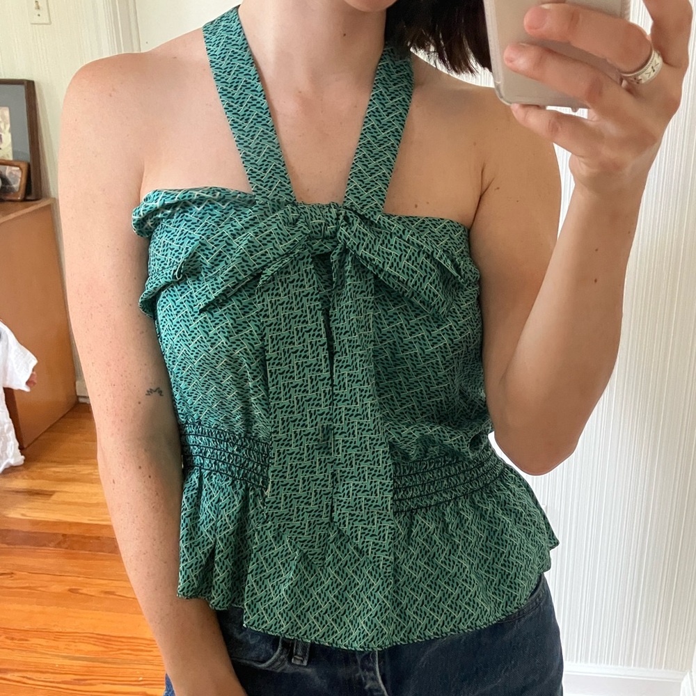 Vintage Nanette Lepore halter blouse